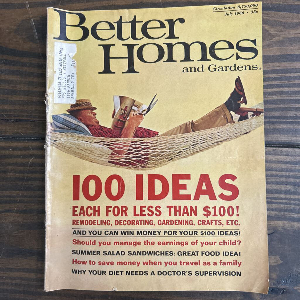 Better Homes and Gardens, July 1966. (as is)