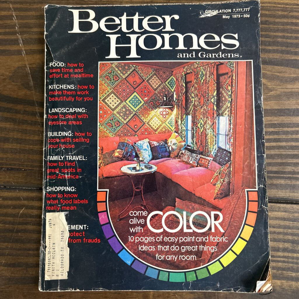 Better Homes and Gardens, May 1973. (as is)