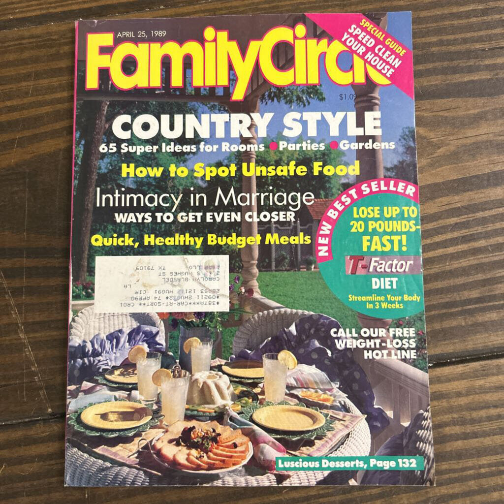 Family Circle, April 25th, 1989 (as is)