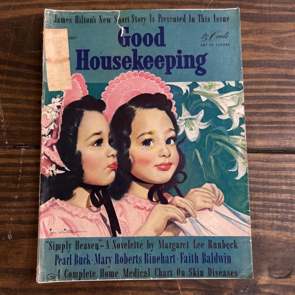 Good Housekeeping, June- Two Girls with Lilies (as is)