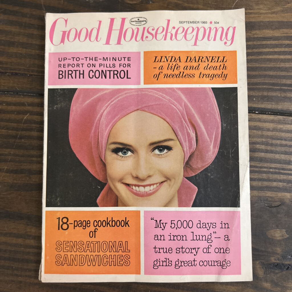 Good Housekeeping, September 1965- Linda Darnell