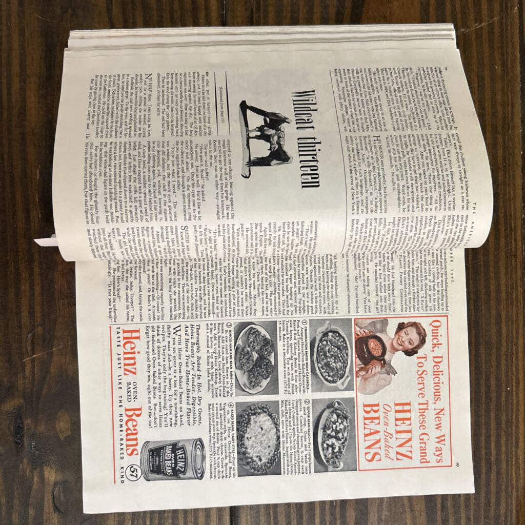 The American, October- A New Tom Gill Novel. 1940. (as is)