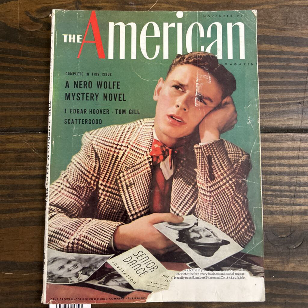 The American Magazine, 1940 November.- A NERO WOLFE MYSTERY NOVEL ( as is)