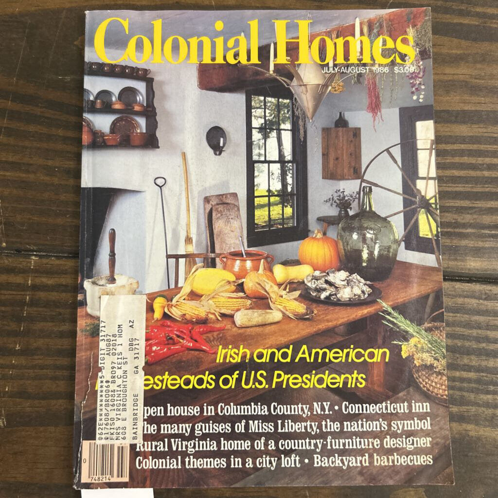 Colonial Homes, July-August, 1986- Irish and American (as is)