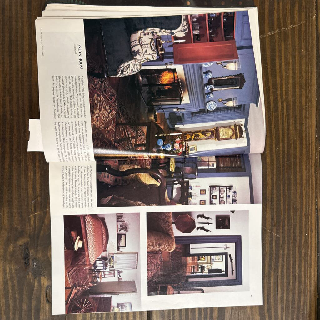 Colonial Homes, July-August, 1986- Irish and American (as is)