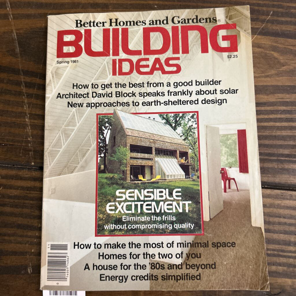 Better Homes and Garden, Building Ideas, Spring 1961. (as is)