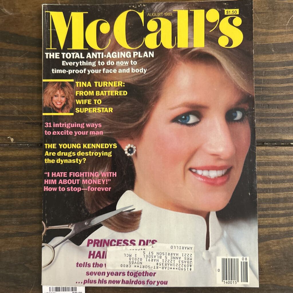McCall's Magazine, August 1985, Vol 112, No.11.