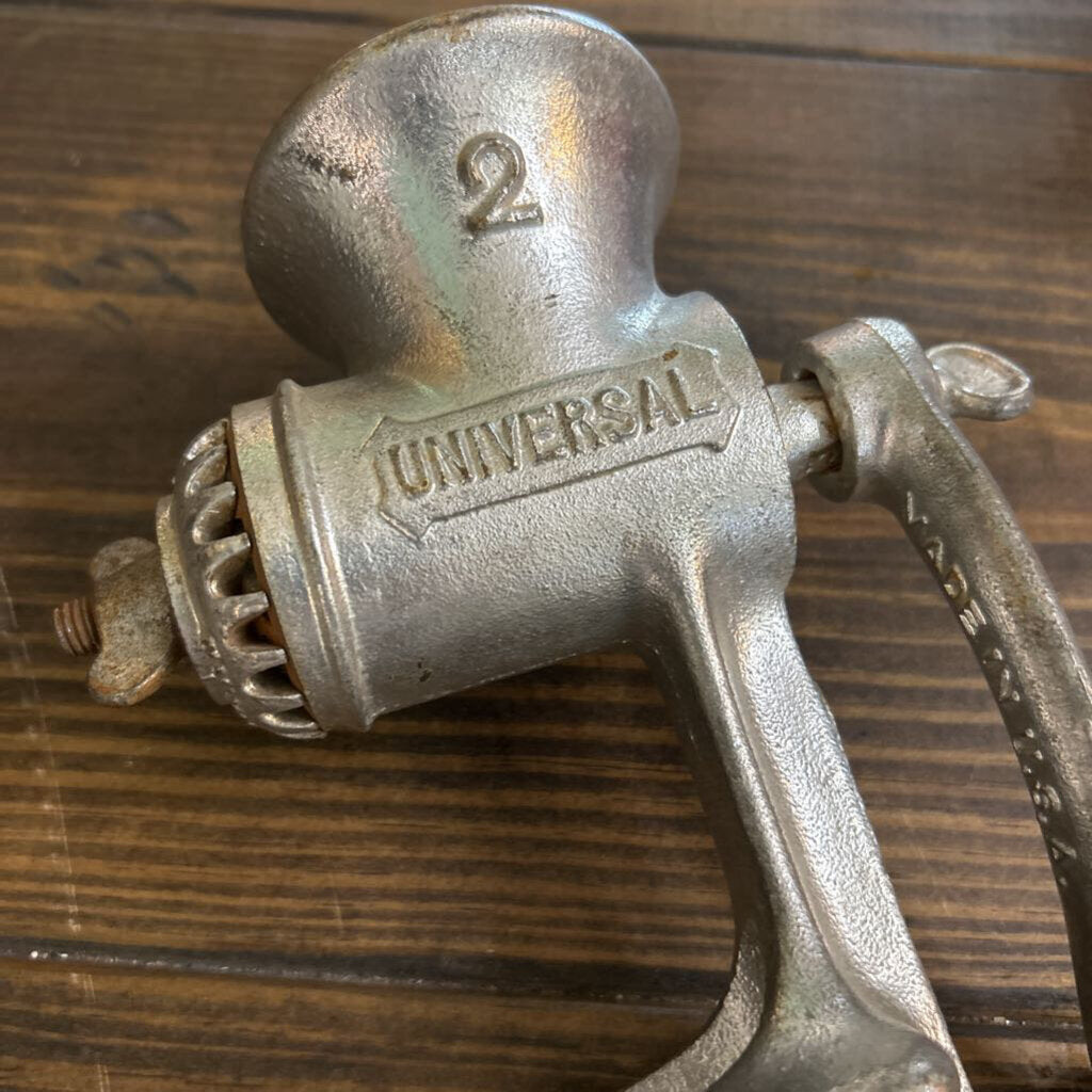 Universal No.2 Food Grinder *Bread Crumber attachment* Cast iron Hand Crank, Landers, Frary & Clark, New Britain, Connecticut.