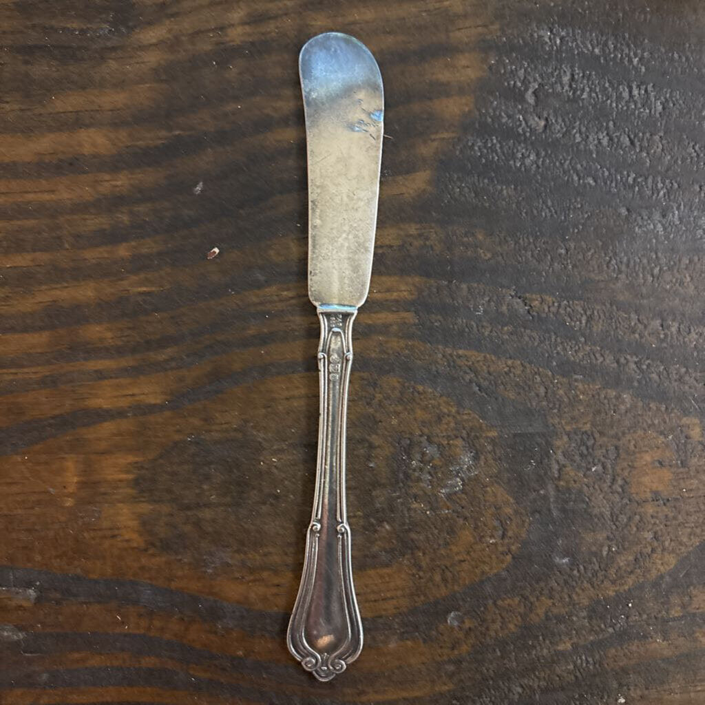 Silver plate butter spreader, early 20th century