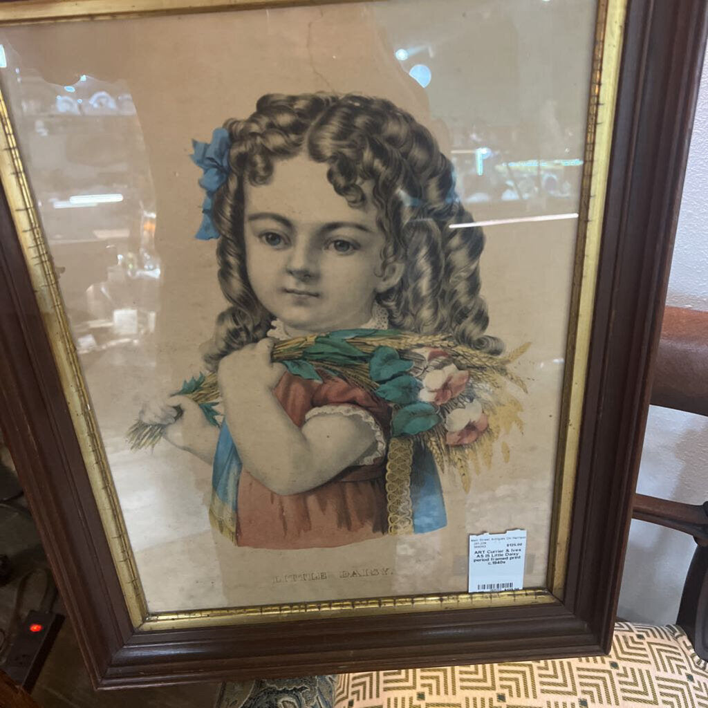 Little Daisy period framed print c.1940s