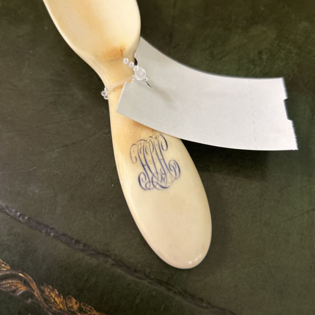 Celluloid Shoe Horn, c.1910-1920, Monogramed.