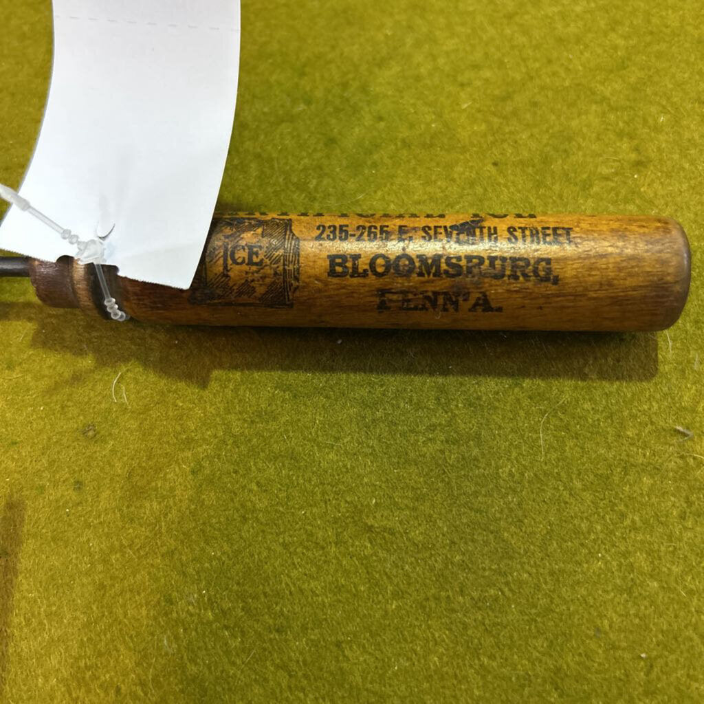 Ice Pick "Bloomsburg Artificial Ice" Wooden Handle.