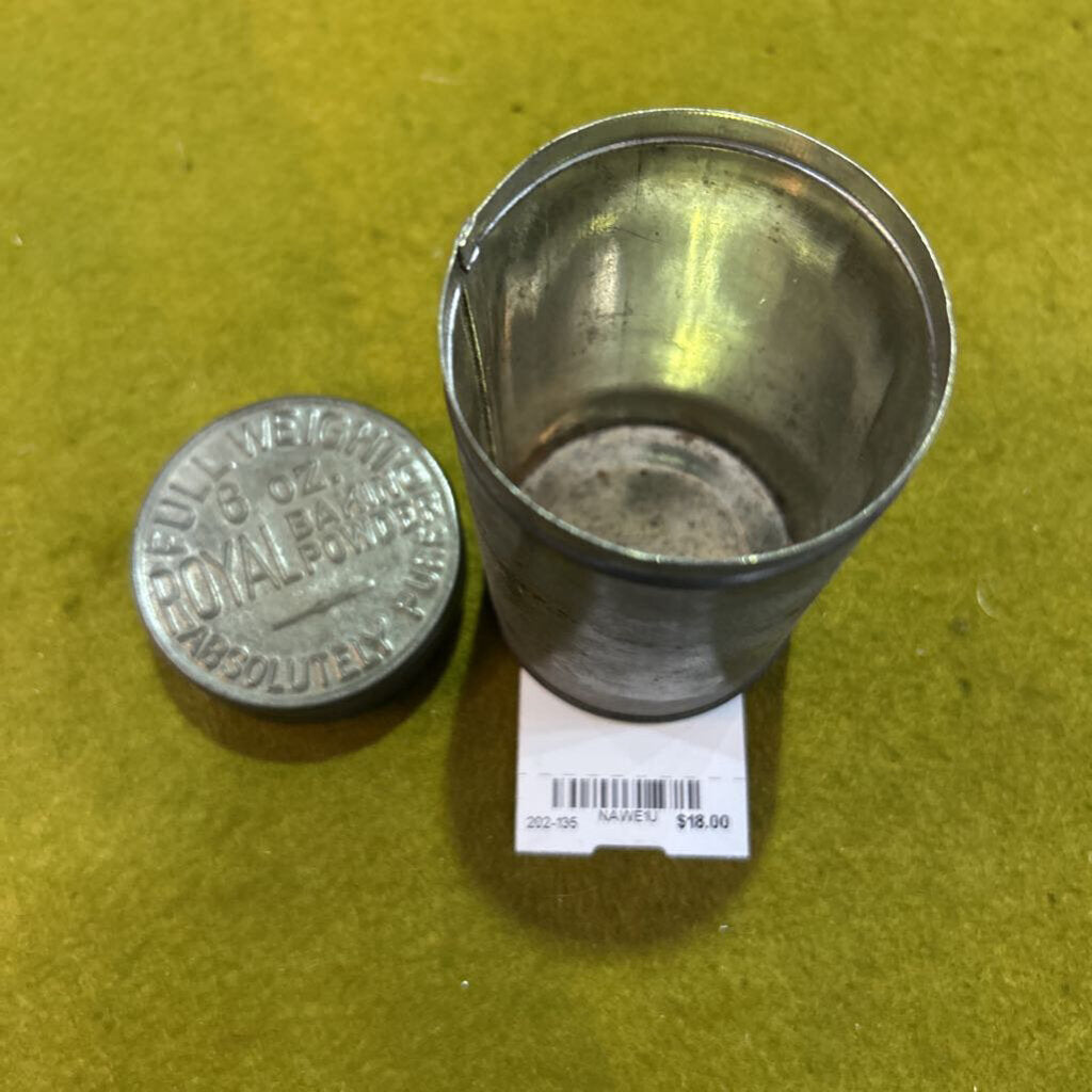 Royal Baking Tin, 6oz, Embossed Lid. c.1880s-1910. *as is*