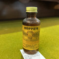Vintage Hoppe's No.9 Nitro Powder Solvent 2oz Amber Glass Bottle & c.1960s.