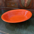 Fiesta Tangerine Orange Oval Vegetable Baker Bowl 10'' Ceramic Serving Dish. Post-1986.