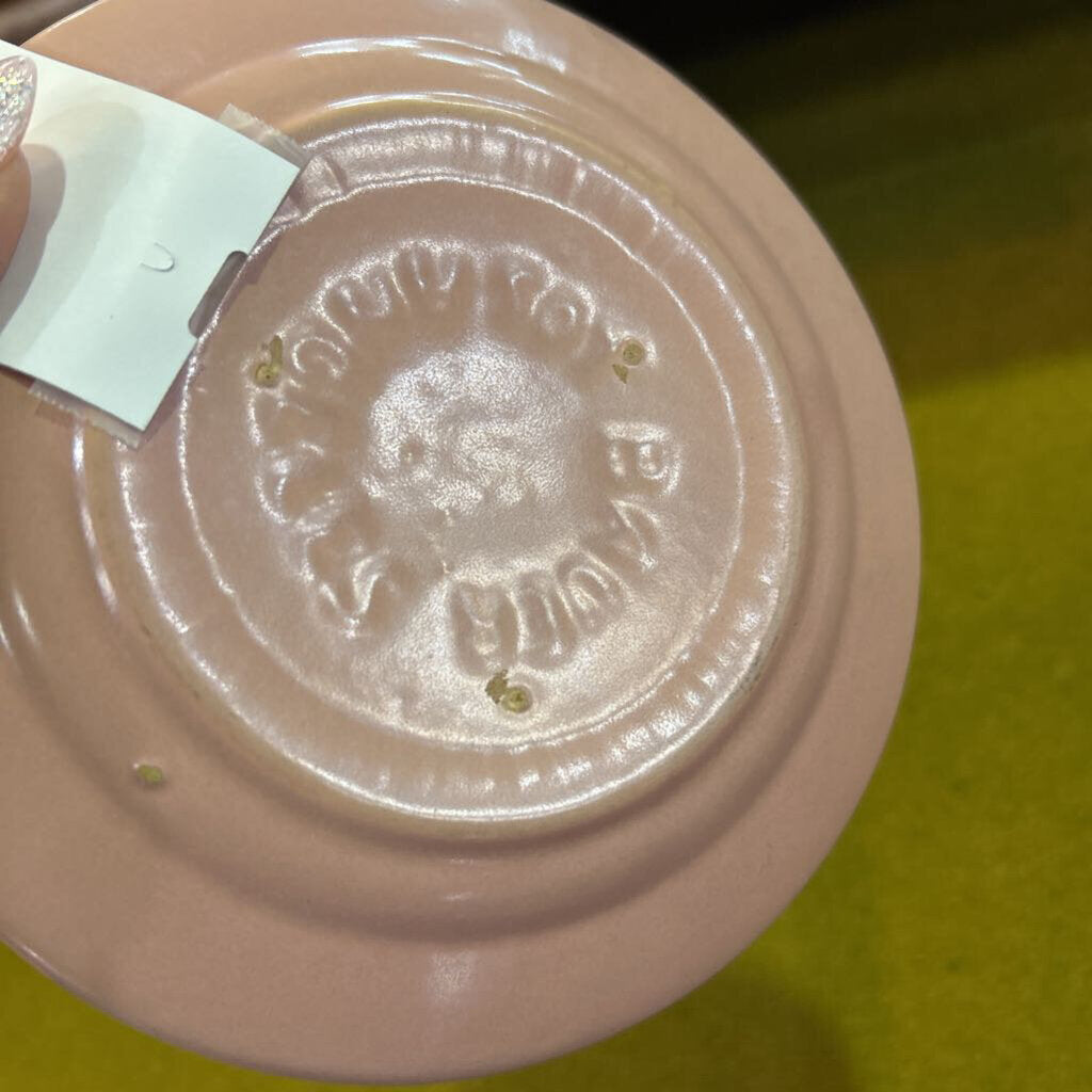 Bauer Pottery Ring ware Saucer Pink No.507 c.1940s.