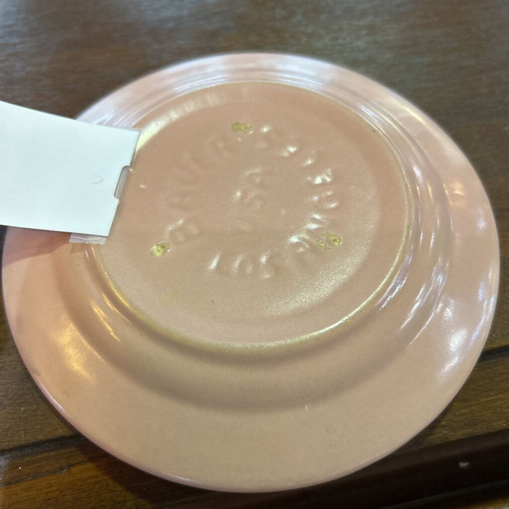 Bauer Pottery Ring ware Saucer Pink No.507 c.1940s.