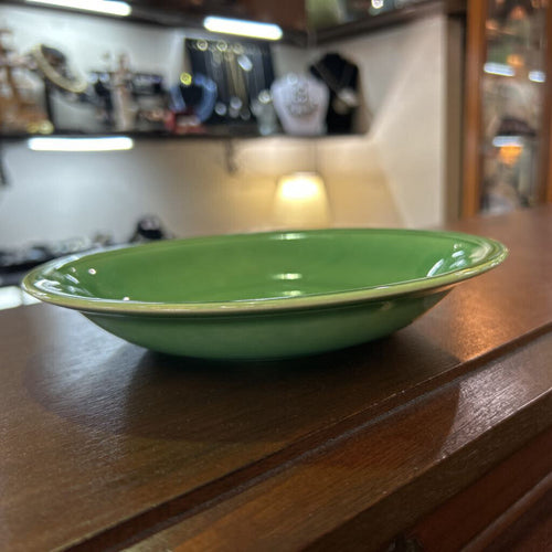 1940s, Edwin Knowles, Deanna Rim Soup Bowls, Sold Glaze Art Deco, c.1940s.