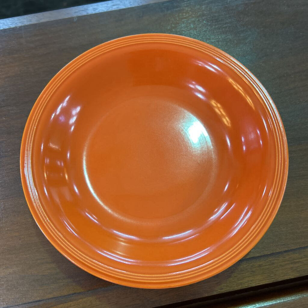 1940s, Edwin Knowles, Deanna Rim Soup Bowls, Sold Glaze Art Deco, c.1940s.