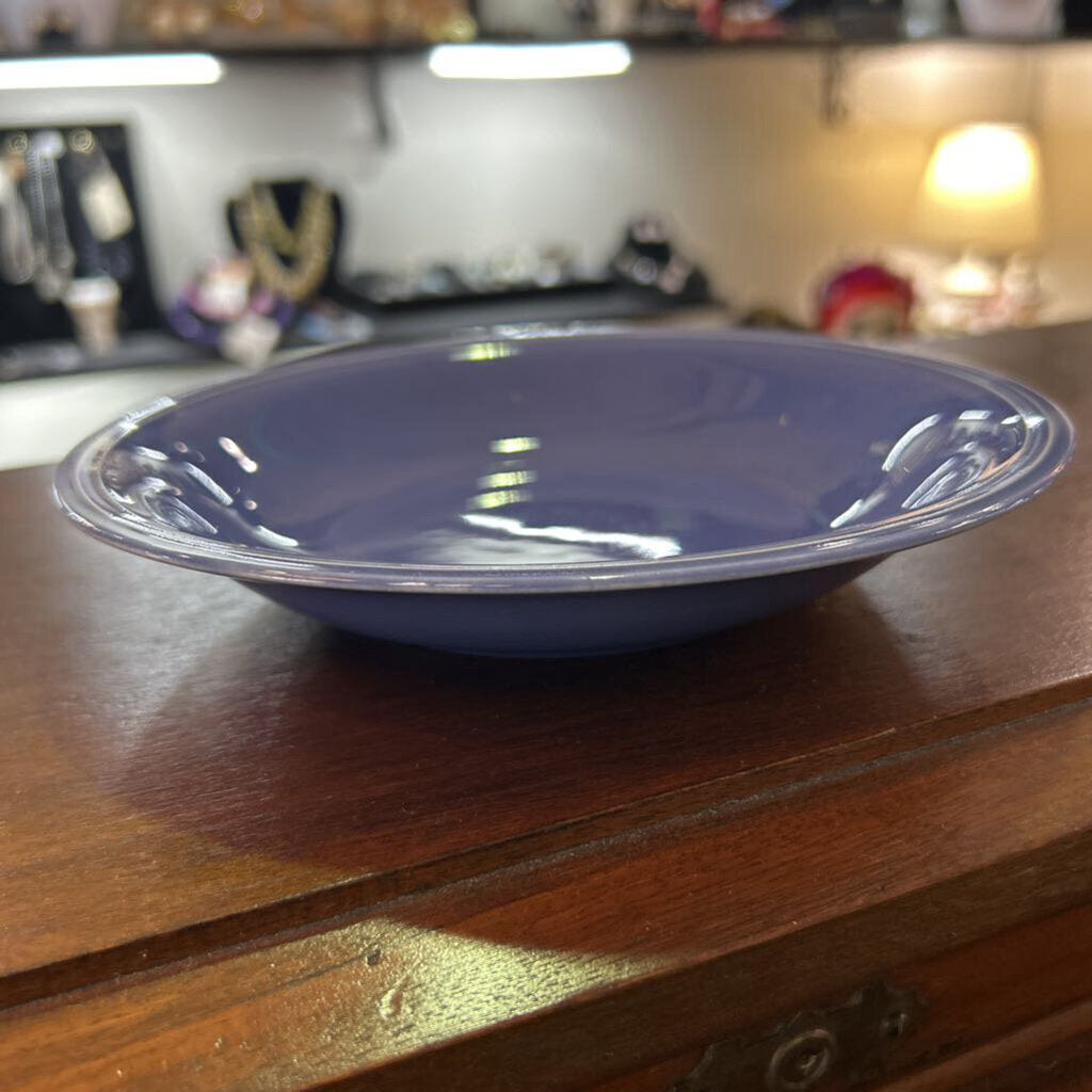 1940s, Edwin Knowles, Deanna Rim Soup Bowls, Sold Glaze Art Deco, c.1940s.