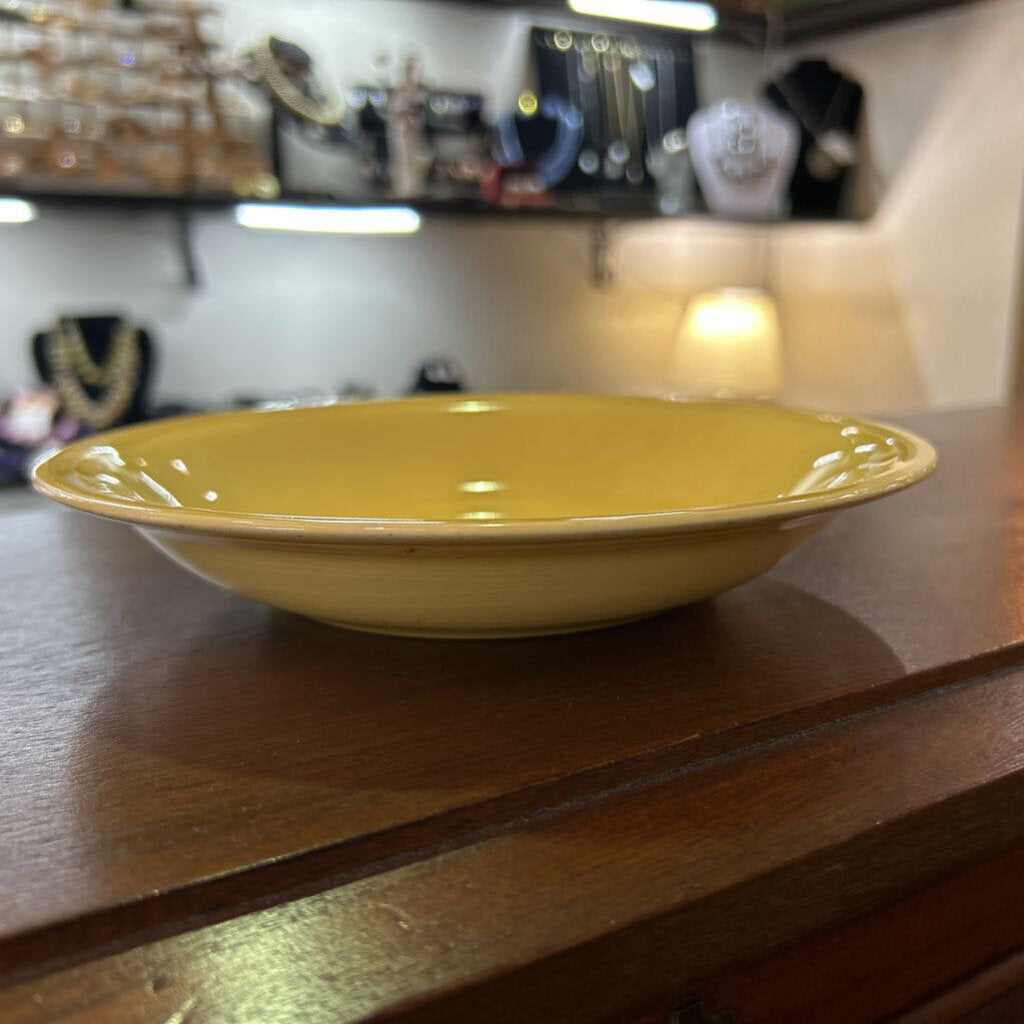 1940s, Edwin Knowles, Deanna Rim Soup Bowls, Sold Glaze Art Deco, c.1940s.