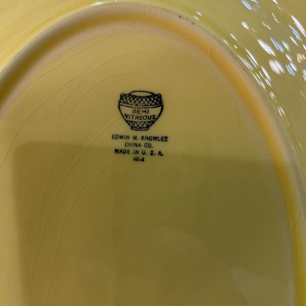 Edwin M. Knowles, c.1940, Oval Serving Platter