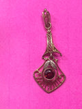 10k Garnet Edwardian Lavalier Pendant