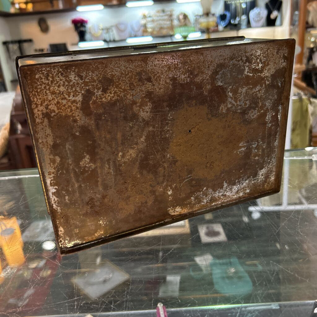 Vintage Brass Humidor box, c.1920s. *as is*