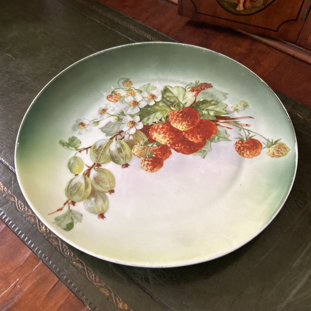 Z.S&Co, Bavaria, Porcelain Plate, Fruit/Floral. c.1890-1910