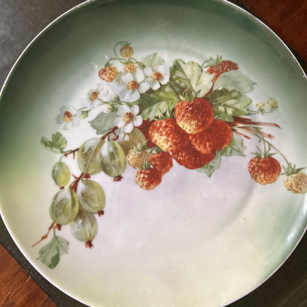 Z.S&Co, Bavaria, Porcelain Plate, Fruit/Floral. c.1890-1910
