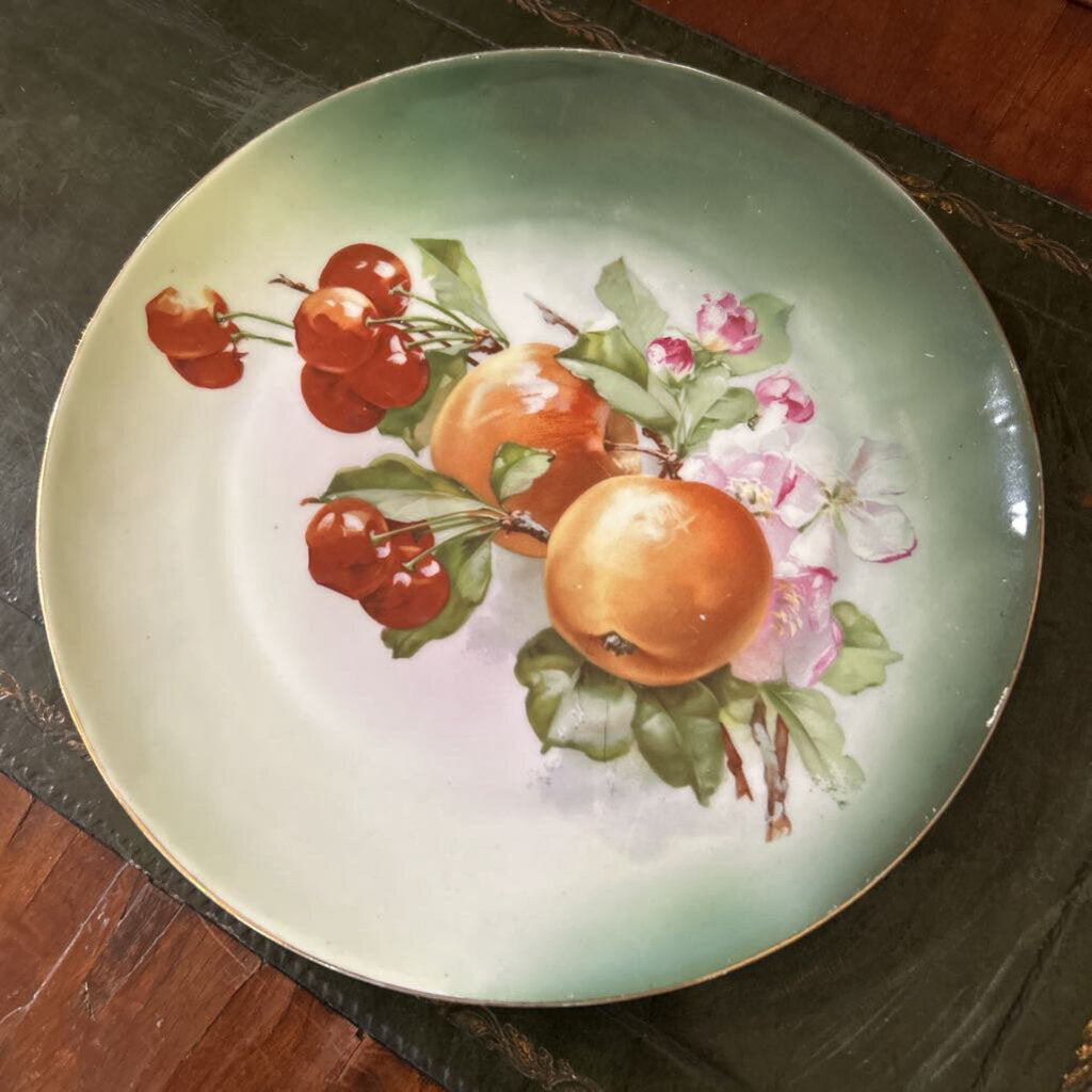 Z.S&Co, Bavaria, Porcelain Plate, Fruit/Floral. c.1890-1910