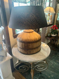 Oversized Bouy Lamp- constructed from late 19th / early 20th century wood and metal bouys