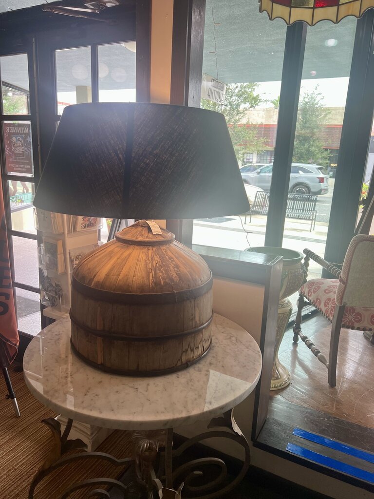 Oversized Bouy Lamp- constructed from late 19th / early 20th century wood and metal bouys
