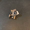 Mid Century Danish inspired silver tone cufflinks