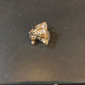 Gold tone loop/twist design cufflinks