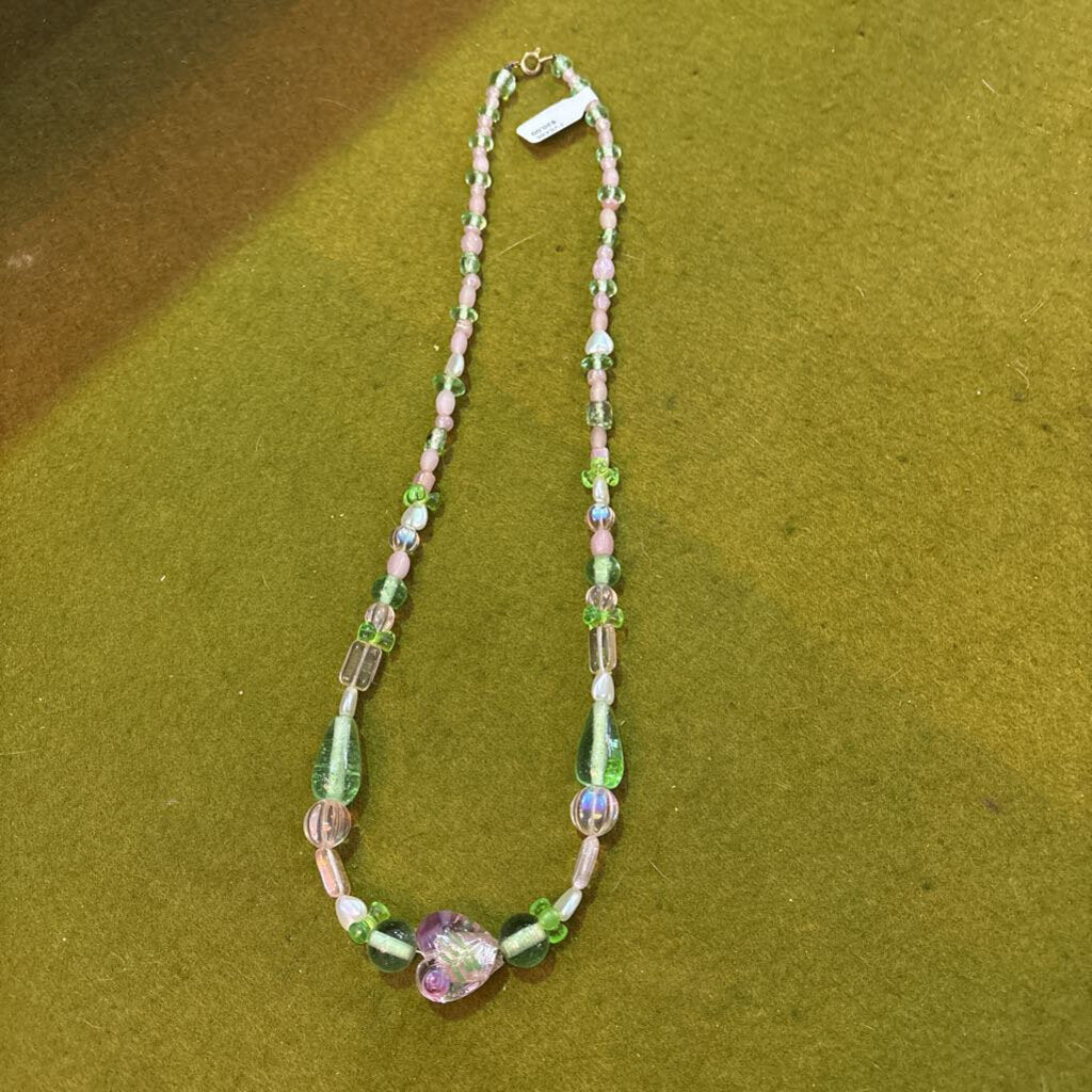 Glass beaded necklace