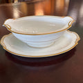 Noritake China gravy boat with integrated underplate