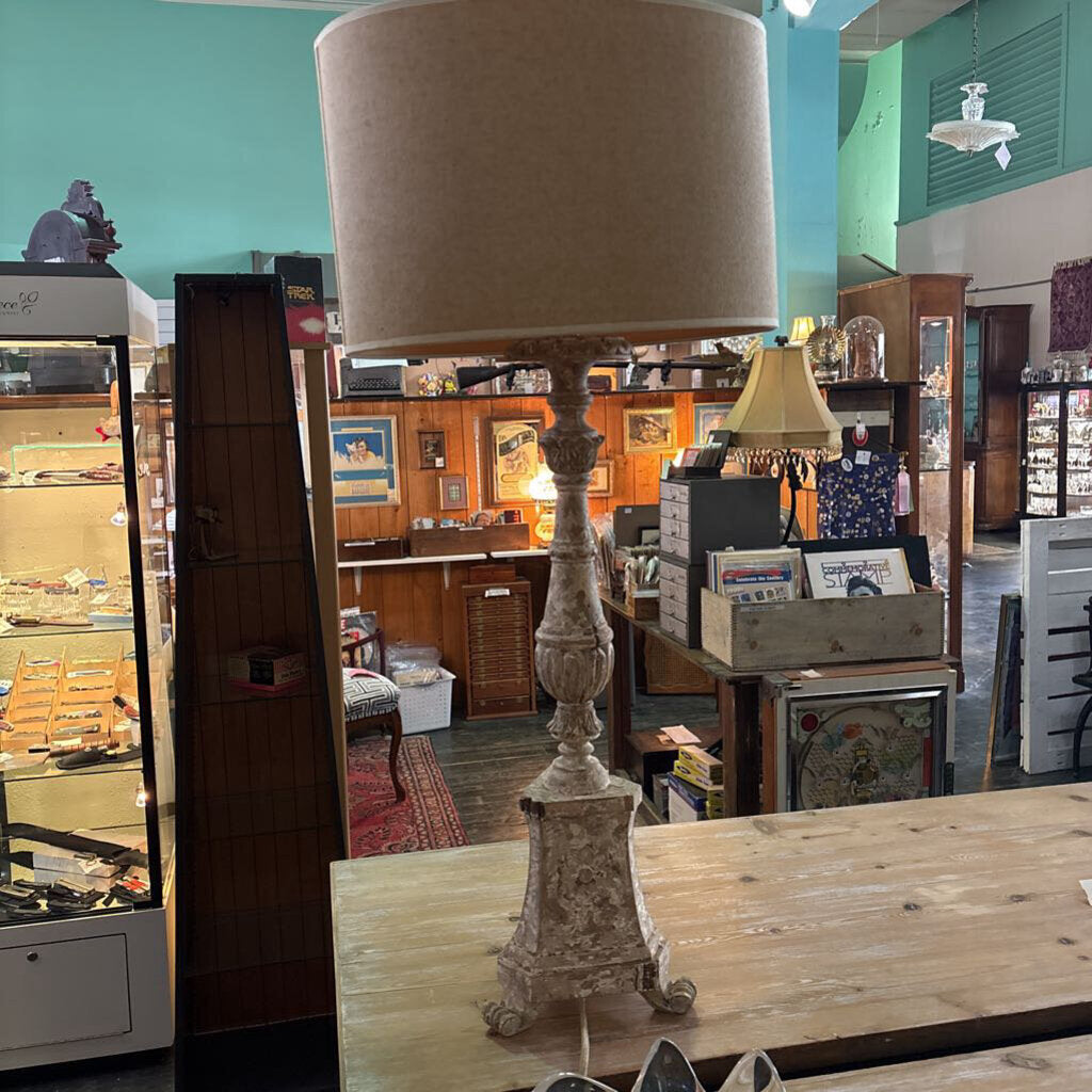 Reproduction Italian Alter Candlestick Lamp
