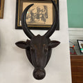 Reproduction Indian Nandi Mask Bull Head Wall Mount