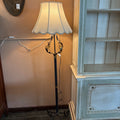 Wrought Iron Floor Lamp w/ Gilt Accents