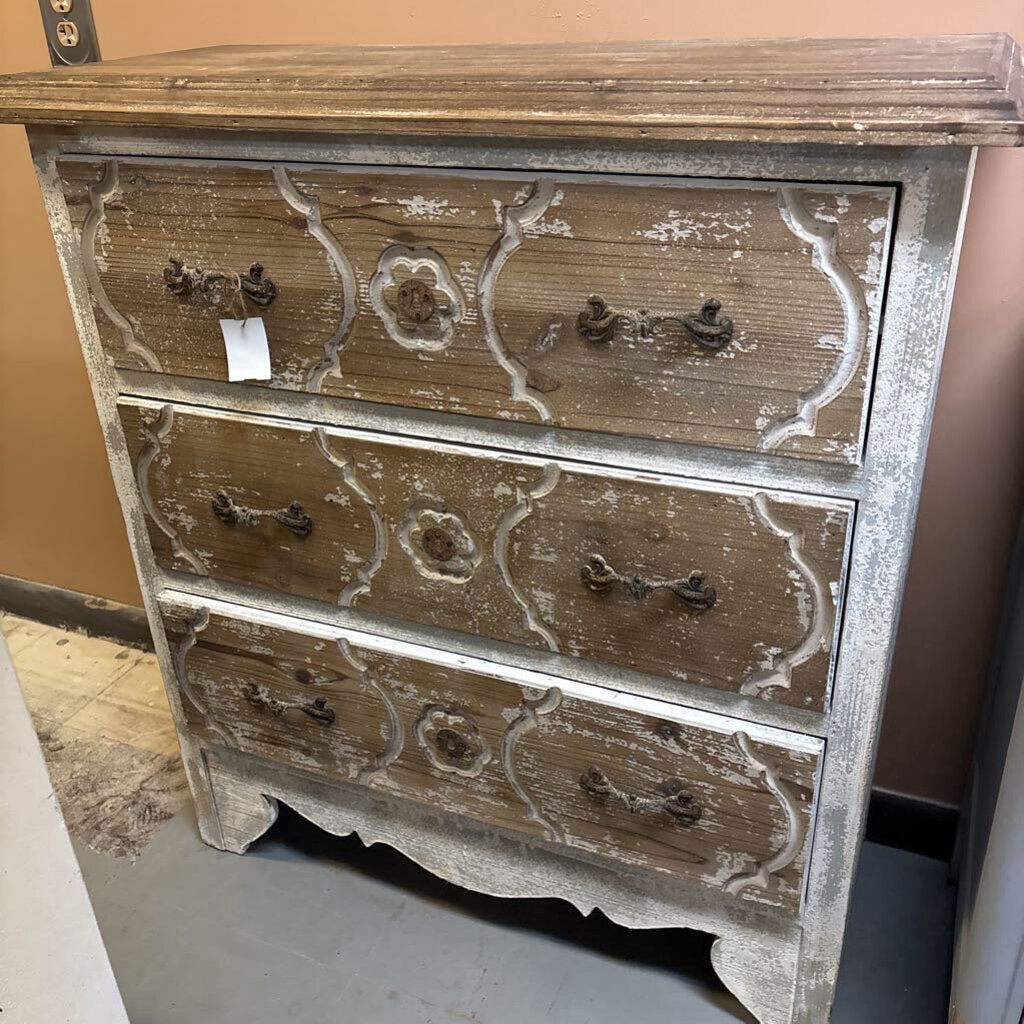 Provincial style distressed chest of drawers