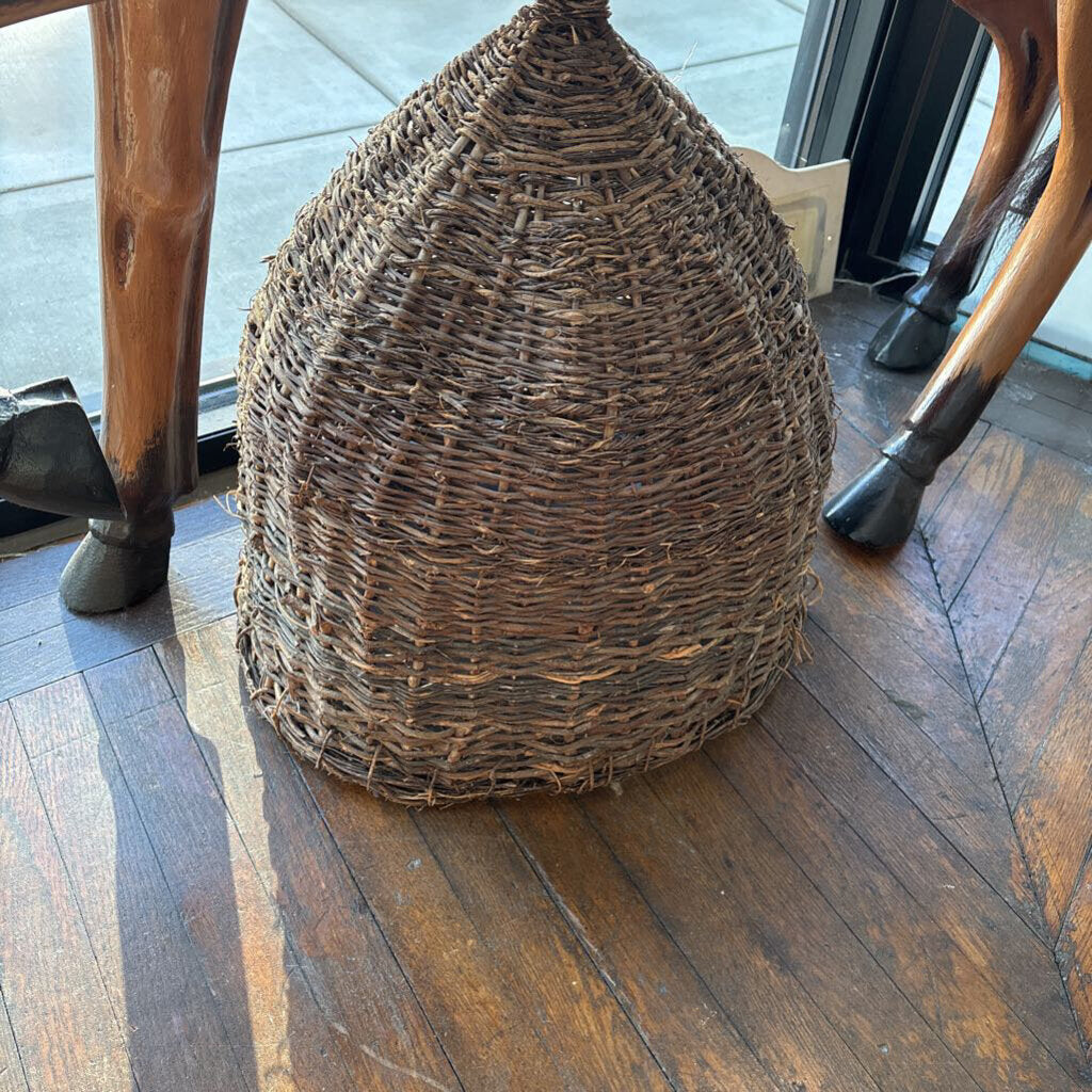 Vintage French Wicker Alveary (Bee Skep)