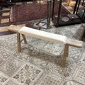 English Country reclaimed wood rustic bench