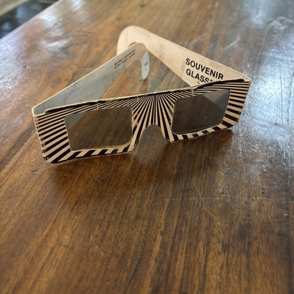 Vintage 3-D Souvenir paper glasses from Disney; circa 1883