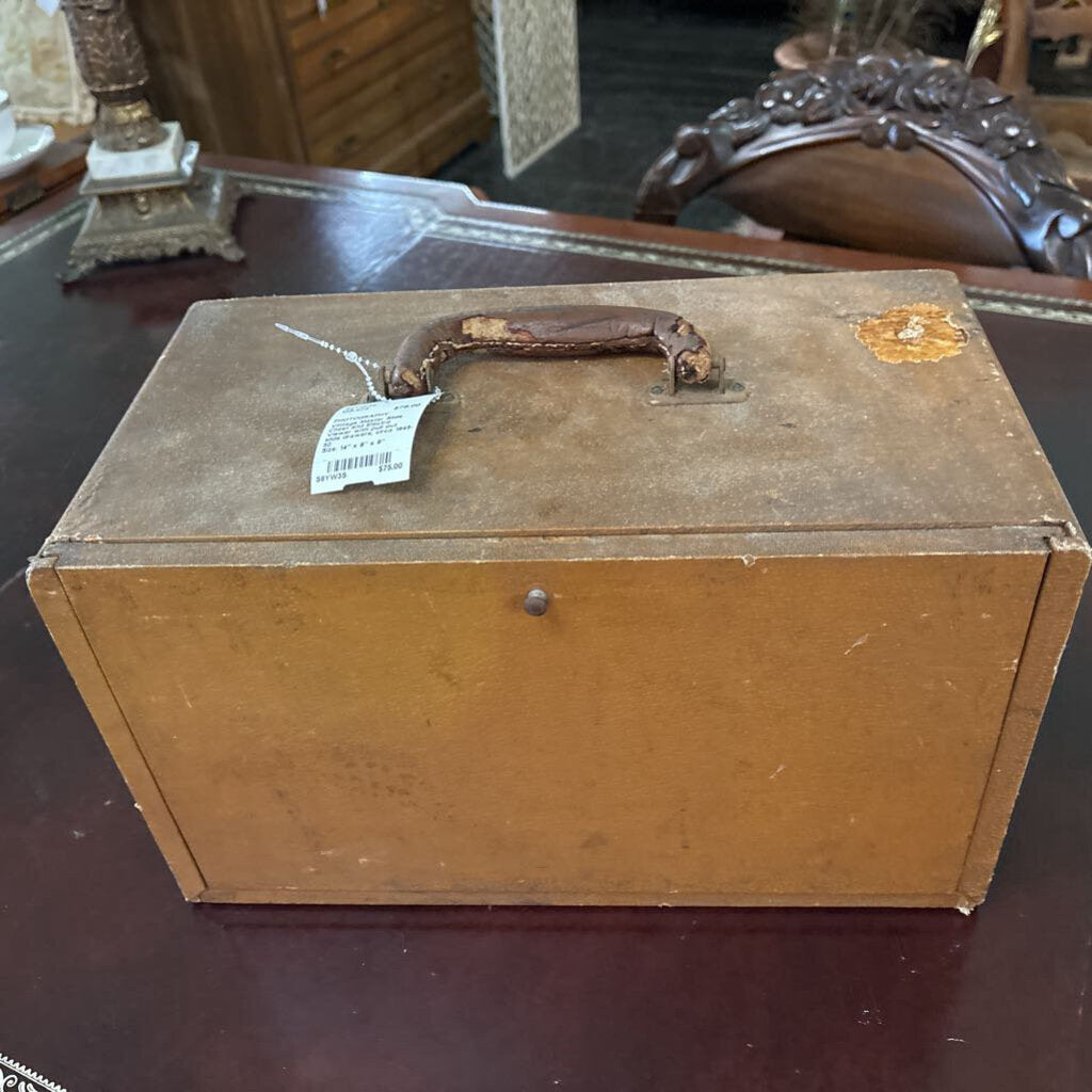 Vintage Master Slide Chest and Electro Viewer with pull out slide drawers; circa 1945-50
