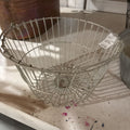 Vintage Wire Egg Gathering Basket; circa 1940-60