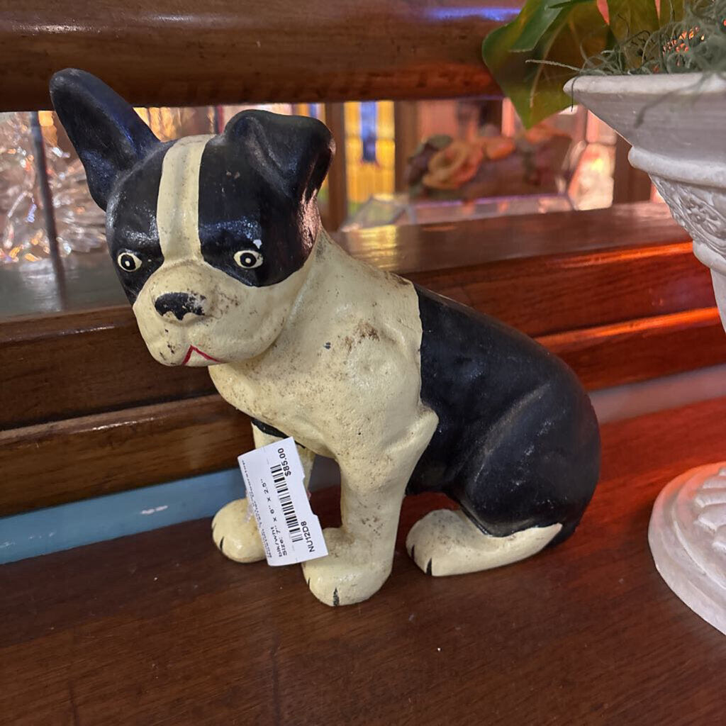 Hubley Cast Iron Boston Terrier Doorstop