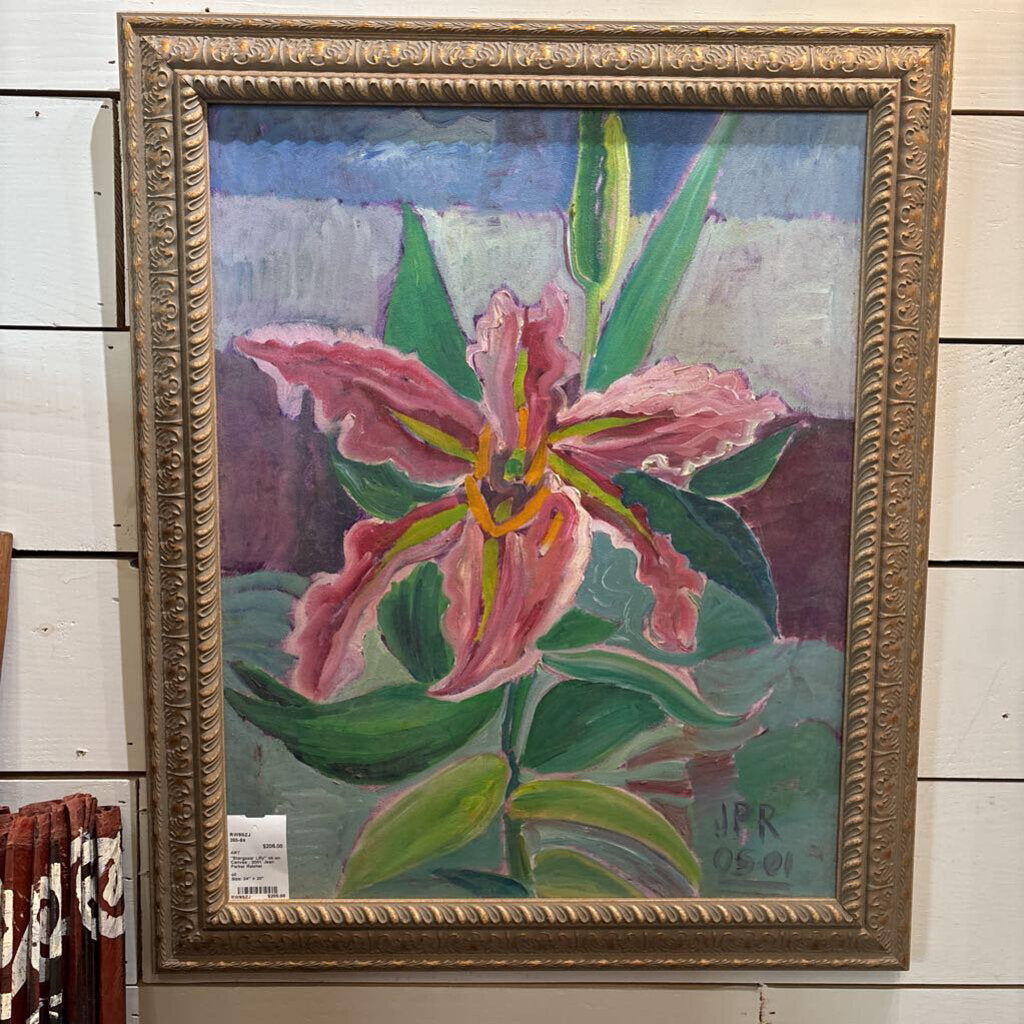 "Stargazer Lilly" oil on Canvas ; 2001: Jean Parker Reichel