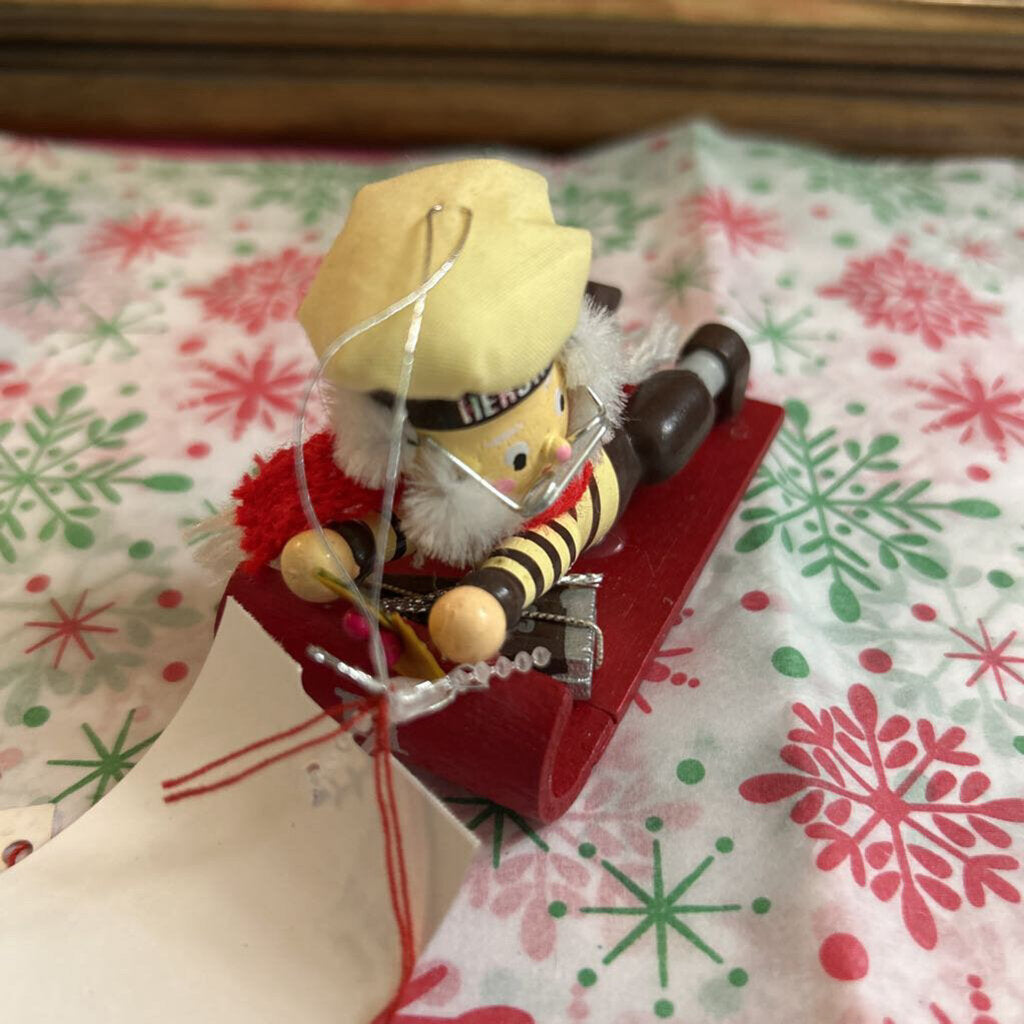 1992 Kurt S. Adler, Hershey's Collector Series Christmas Ornament, Sleigh.