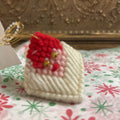 Needlepoint Santa Clause "Squeezum" Candy Holder.